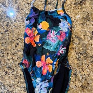 Jolyn swim Vibrant Floral One Piece Swimsuit sz 28